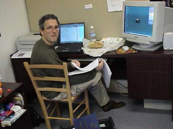 Steve working on patent
