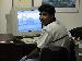 Kedar pounding away